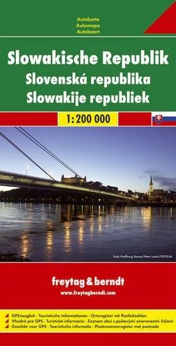 Slovak Republic Road Map by Freytag & Berndt (2013)