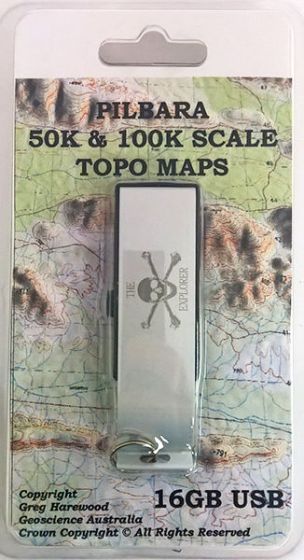Pilbara 50K & 100K Topo Maps USB (3rd Edition)