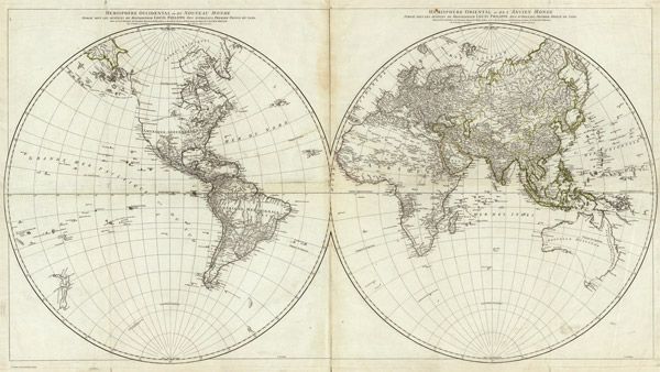 Vintage World Map 1761