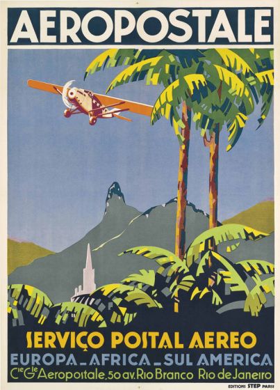 Vintage Travel Poster: Visit Rio De Janeiro