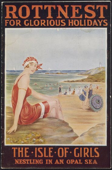 Vintage Travel Poster: Visit Rottnest