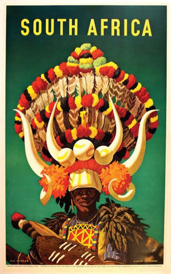 Vintage Travel Poster: Visit South Africa 2