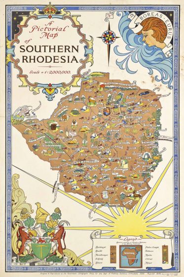 Vintage Travel Poster: Visit Southern Rhodesia