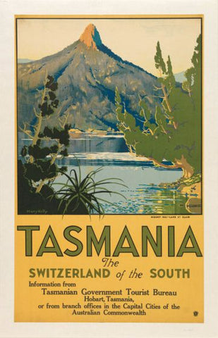 Vintage Travel Poster: Visit Tasmania 3