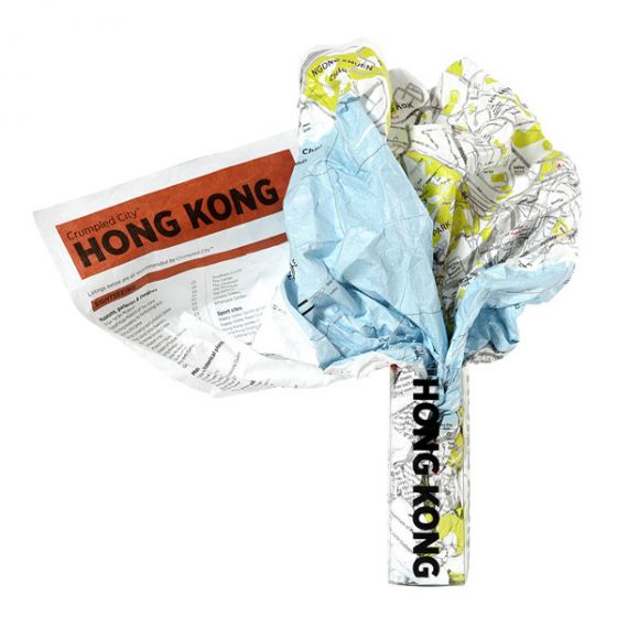 Hong Kong Crumpled City Map by Palomar (2011)