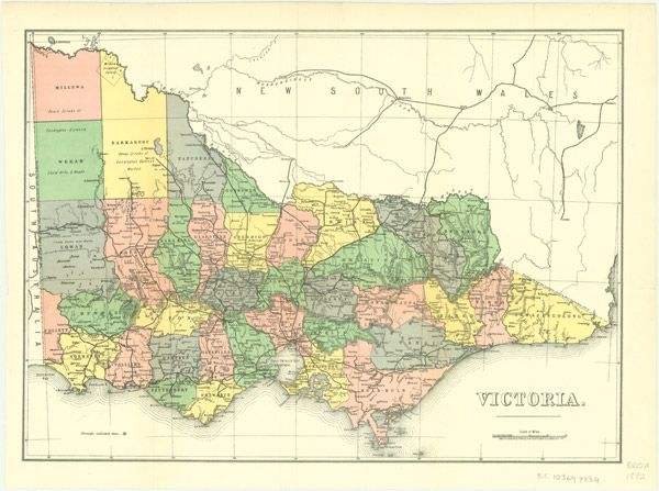 Buy Victoria 1892 Historical Map – The Chart & Map Shop