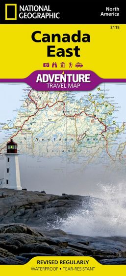 Canada East Adventure Road Map by National Geographic (2013)