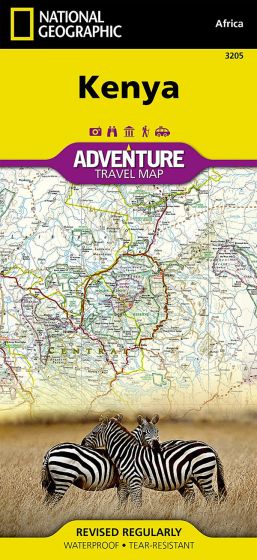 Kenya Adventure Road Map by National Geographic (2012)