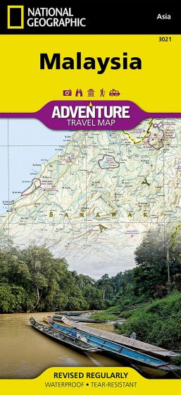 Malaysia Adventure Road Map by National Geographic (2012)