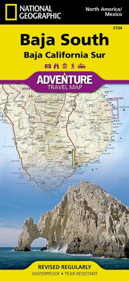 Mexico, Baja California South Road Map by National Geographic (2008)