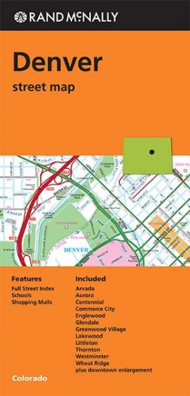 Denver Road Map by Rand McNally (2013)