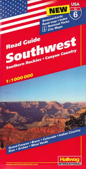 USA: Southwest Road Map by Hallwag (2012)