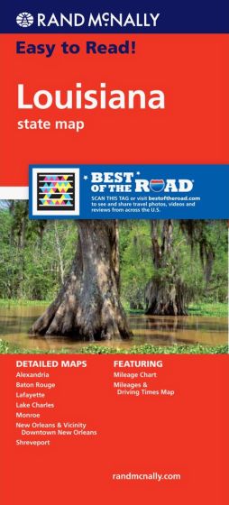 Louisiana State Road Map by Rand McNally (2010)
