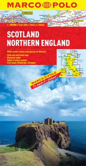 Marco Polo Map Scotland & Northern England Road Map (3rd Edition) by Marco Polo (2014)