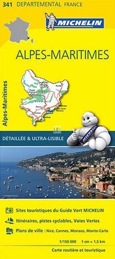 Alpes-Maritimes Road Map by Michelin (2015)