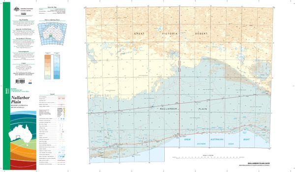 SH52 Nullarbor Plain Topographic Map (1st Edition) by Geoscience Australia (2012)^