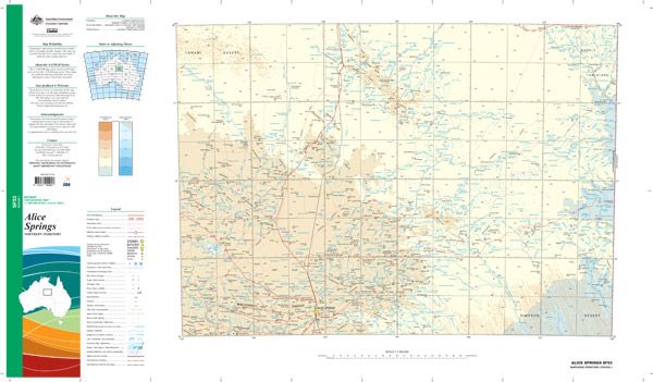 SF53 Alice Springs Topographic Map (1st Edition) by Geoscience Australia (2012)^