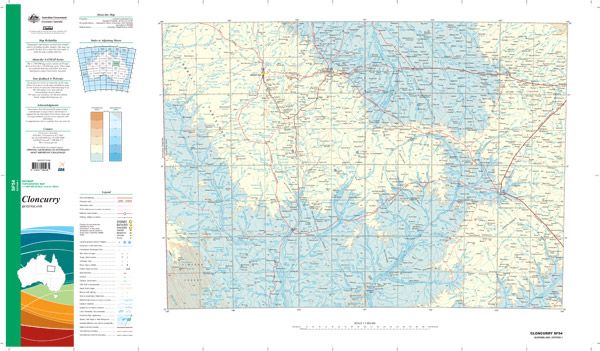 SF54 Cloncurry Topographic Map (1st Edition) by Geoscience Australia (2012)^