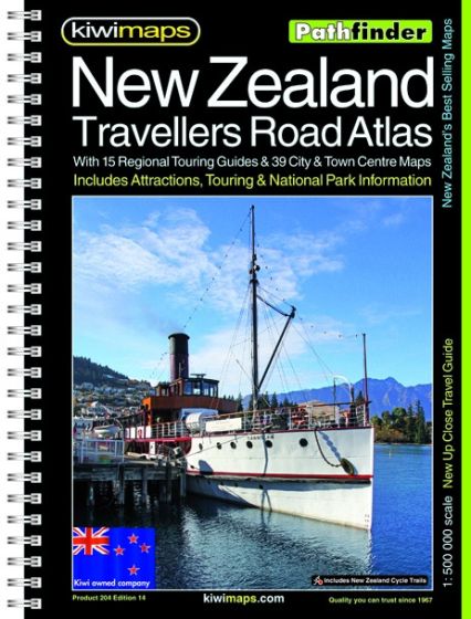 New Zealand Travellers Road Atlas by KiwiMaps