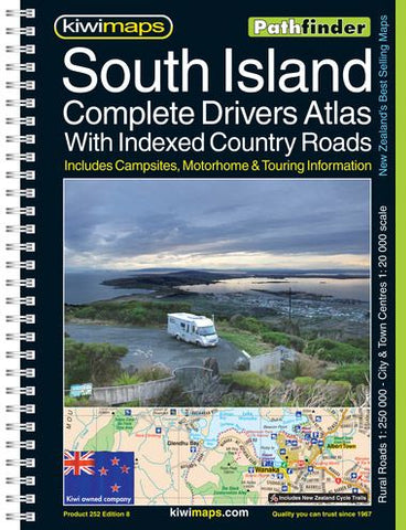 South Island Complete Drivers Road Atlas by KiwiMaps