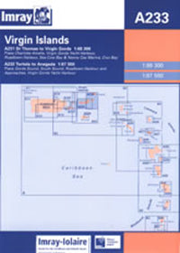 Nautical Chart A233 Virgin Islands A231 and A232 2010
