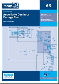 Nautical Chart A3 Anguilla to Dominica Passage Chart 2012