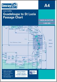 Nautical Chart A4 Guadelope to St Lucia 2006