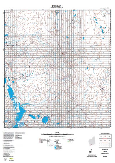 2832 Ironcap Topographic Map by Landgate (2015)