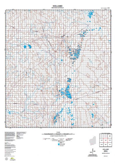 2833 Holland Topographic Map by Landgate (2015)