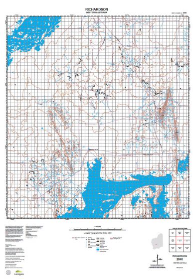 2840 Richardson Topographic Map by Landgate (2015)