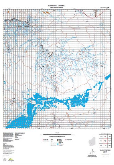 2841 Everett Creek Topographic Map by Landgate (2015)