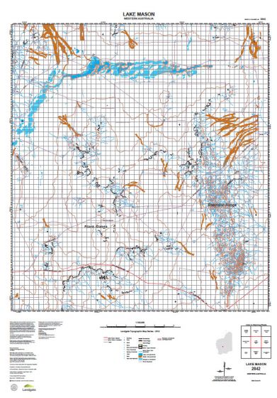 2842 Lake Mason Topographic Map by Landgate (2015)
