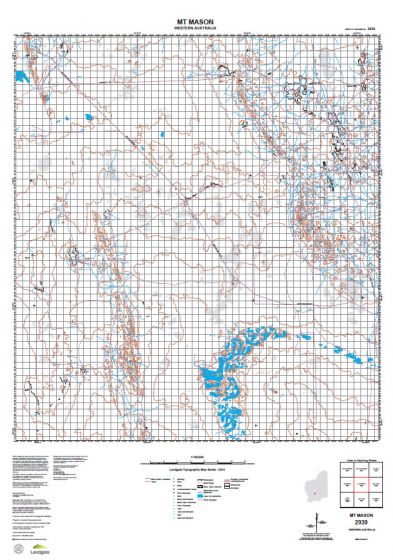 2939 Mt Mason Topographic Map by Landgate (2015)