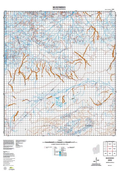 2950 Mundiwindi Topographic Map by Landgate (2015)