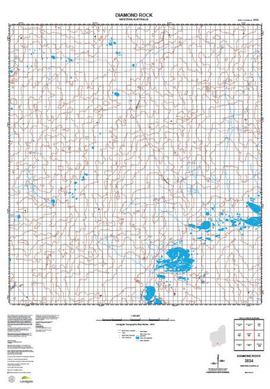 3034 Diamond Rock Topographic Map by Landgate (2015)