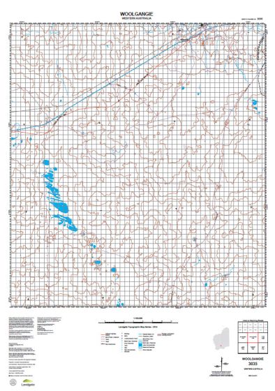 3035 Woolgangie Topographic Map by Landgate (2015)