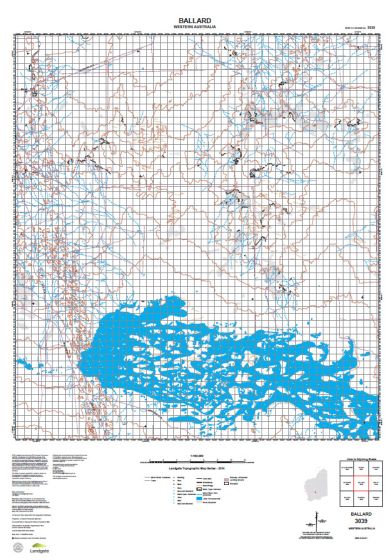 3039 Ballard Topographic Map by Landgate (2015)