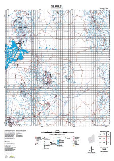 3042 Sir Samuel Topographic Map by Landgate (2015)