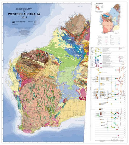 Geological Map of Western Australia 2015 (14th Edition) (2015)