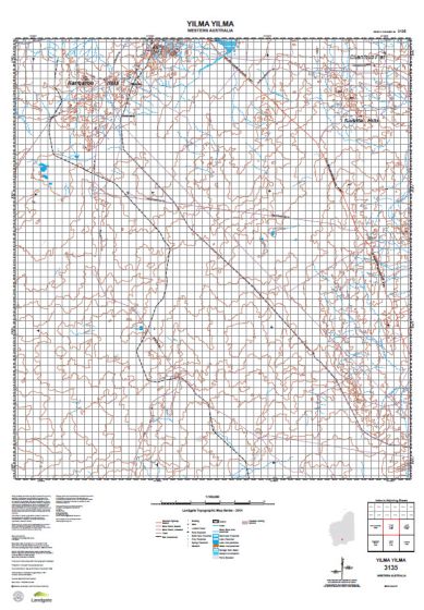 3135 Yilma Yilma Topographic Map by Landgate (2015)