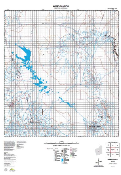 3143 Wanggannoo Topographic Map by Landgate (2015)