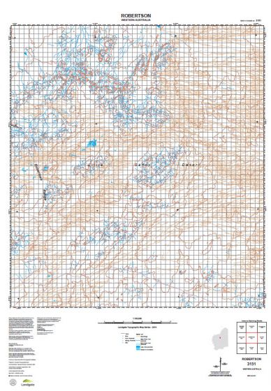3151 Robertson Topographic Map by Landgate (2015)