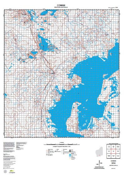 3234 Cowan Topographic Map by Landgate (2015)