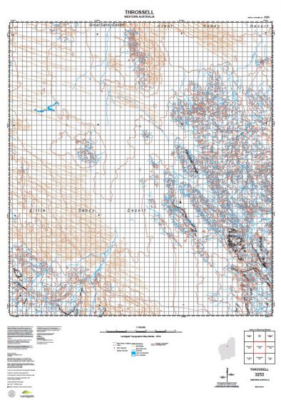 3253 Throssell Topographic Map by Landgate (2015)