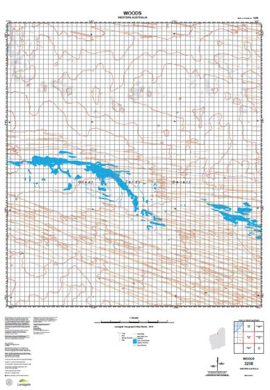 3258 Woods Topographic Map by Landgate (2015)