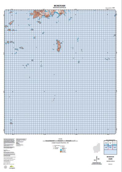 3329 Mondrain Topographic Map by Landgate (2015)