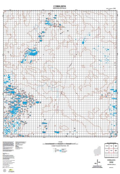 3332 Cowalinya Topographic Map by Landgate (2015)