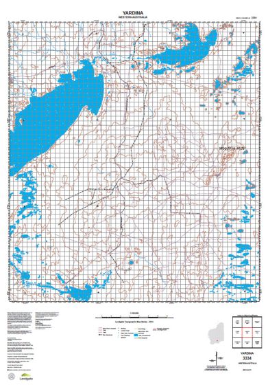 3334 Yardina Topographic Map by Landgate (2015)