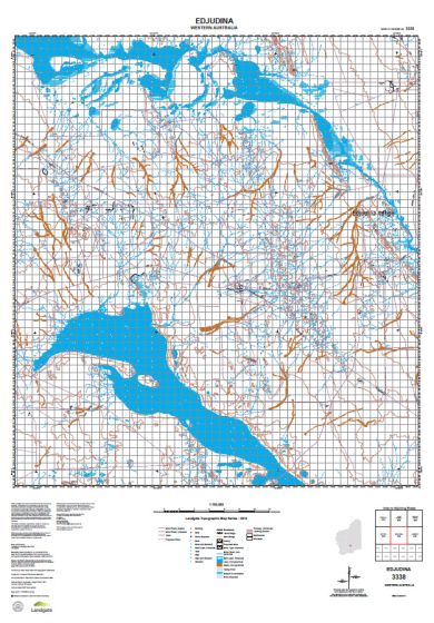 3338 Edjudina Topographic Map by Landgate (2015)