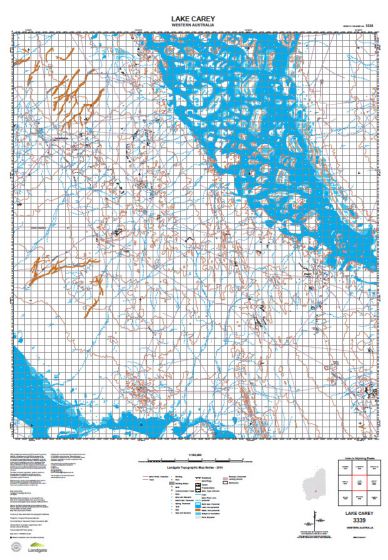 3339 Lake Carey Topographic Map by Landgate (2015)
